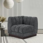 Quinn Chenille Fabric Upholstered Corner Modular Chair