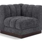 Quinn Chenille Fabric Upholstered Corner Modular Chair