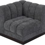 Quinn Chenille Fabric Upholstered Corner Modular Chair