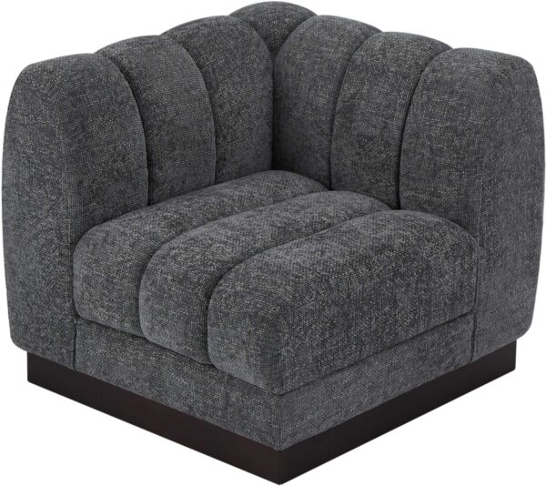 Quinn Chenille Fabric Upholstered Corner Modular Chair