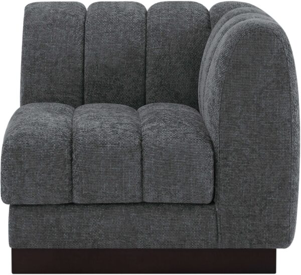 Quinn Chenille Fabric Upholstered Corner Modular Chair