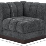 Quinn Chenille Fabric Upholstered Corner Modular Chair
