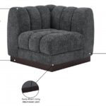 Quinn Chenille Fabric Upholstered Corner Modular Chair