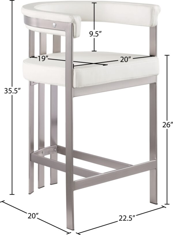 Marcello Vegan Leather Upholstered Bar / Counter Stools
