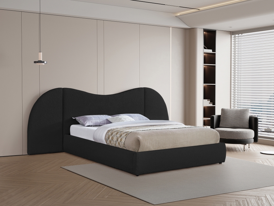 Everest Boucle Fabric Upholstered Bed