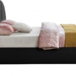 Everest Linen Textured Fabric Upholstered Bed
