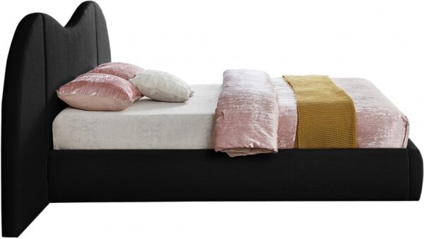Everest Linen Textured Fabric Upholstered Bed