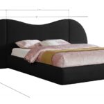 Everest Linen Textured Fabric Upholstered Bed