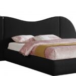 Everest Linen Textured Fabric Upholstered Bed