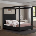 Eden Boucle Fabric Upholstered Bed