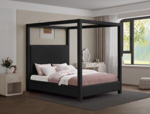 Eden Boucle Fabric Upholstered Bed