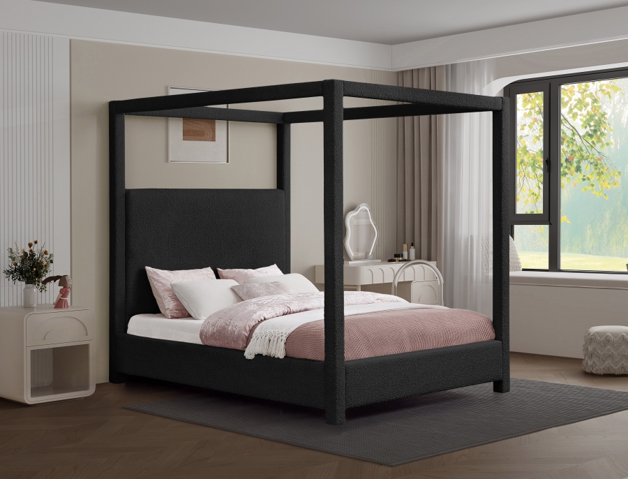 Eden Boucle Fabric Upholstered Bed