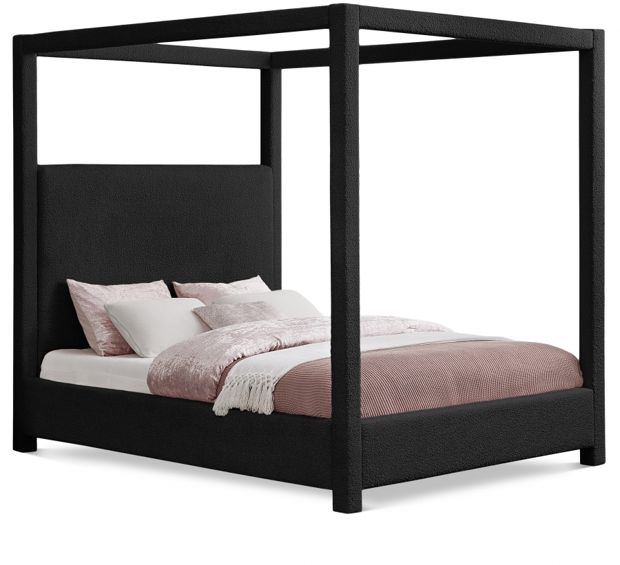 Eden Boucle Fabric Upholstered Bed