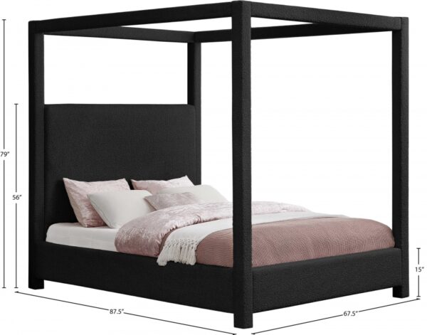 Eden Boucle Fabric Upholstered Bed