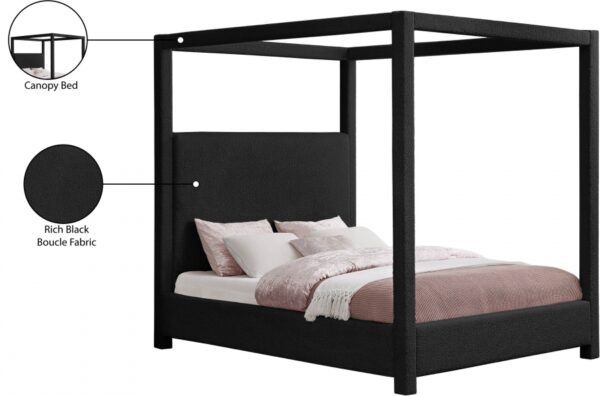 Eden Boucle Fabric Upholstered Bed