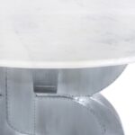 Alden 48" Marble Top And Aluminum Base Dining Table