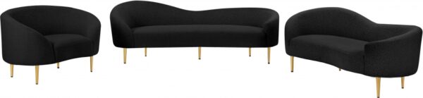 Ritz Boucle Fabric Upholstered Living Room Chair