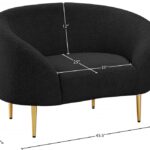 Ritz Boucle Fabric Upholstered Living Room Chair