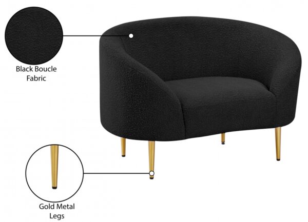 Ritz Boucle Fabric Upholstered Living Room Chair