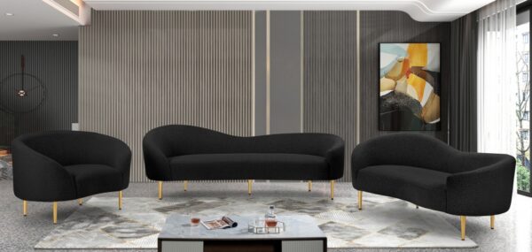 Ritz 68.5" Boucle Fabric Upholstered Loveseat
