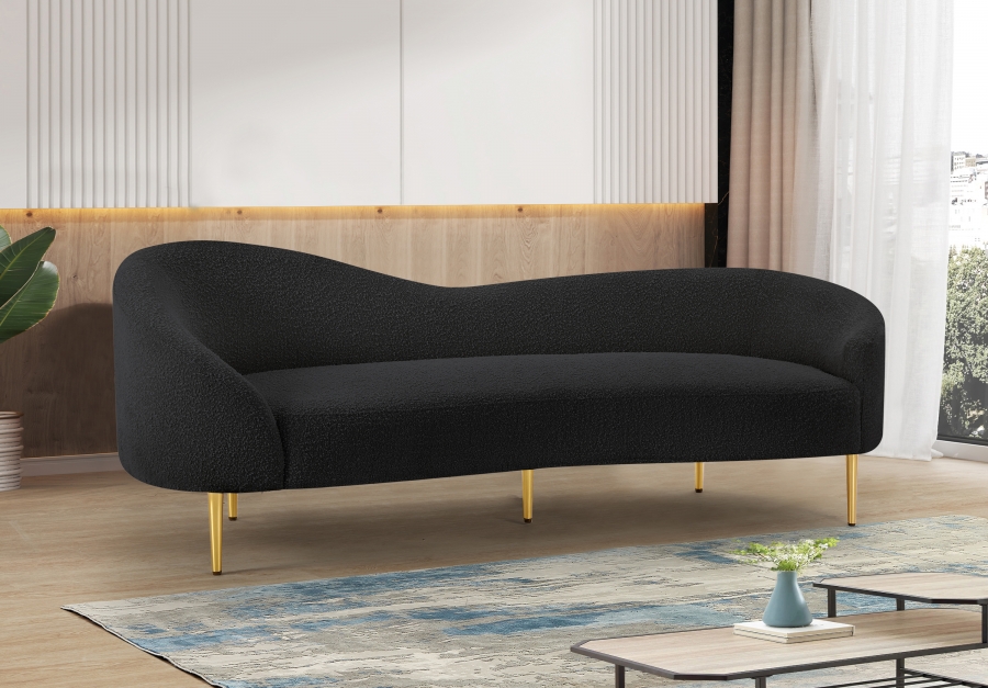 Ritz 86.5" Boucle Fabric Upholstered Sofa