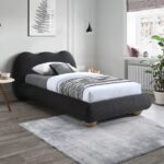 Hyde Boucle Fabric Upholstered Bed