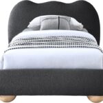 Hyde Boucle Fabric Upholstered Twin Bed