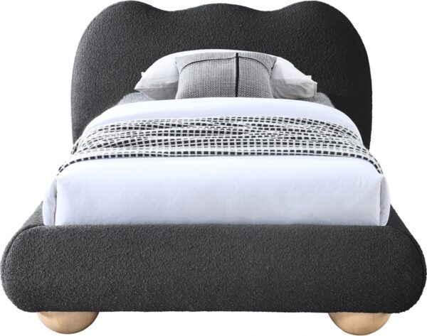 Hyde Boucle Fabric Upholstered Twin Bed