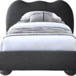 Hyde Boucle Fabric Upholstered Bed
