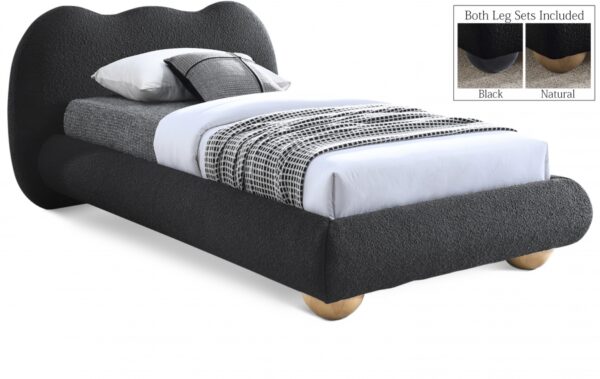 Hyde Boucle Fabric Upholstered Bed