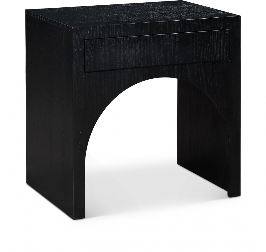 August Oak Veneer Nightstand