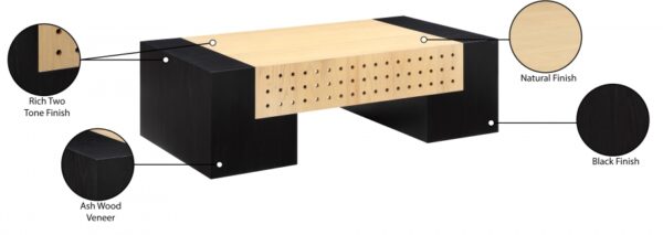 Mondrian Ash Veneer Coffee Table
