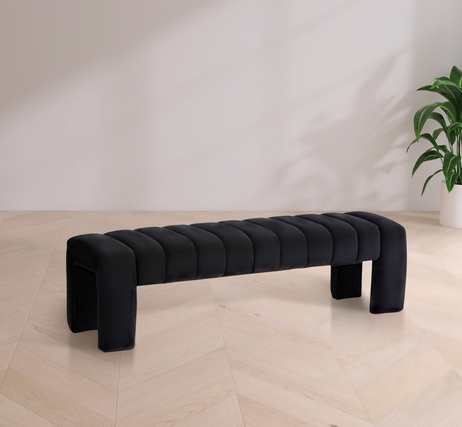 Andaz Velvet Upholstered Bench