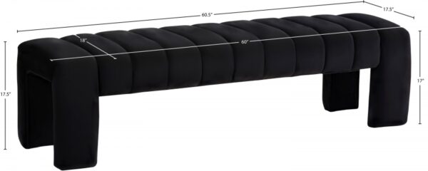 Andaz Velvet Upholstered Bench
