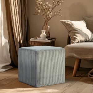 Roy Microsuede Fabric Upholstered Stool