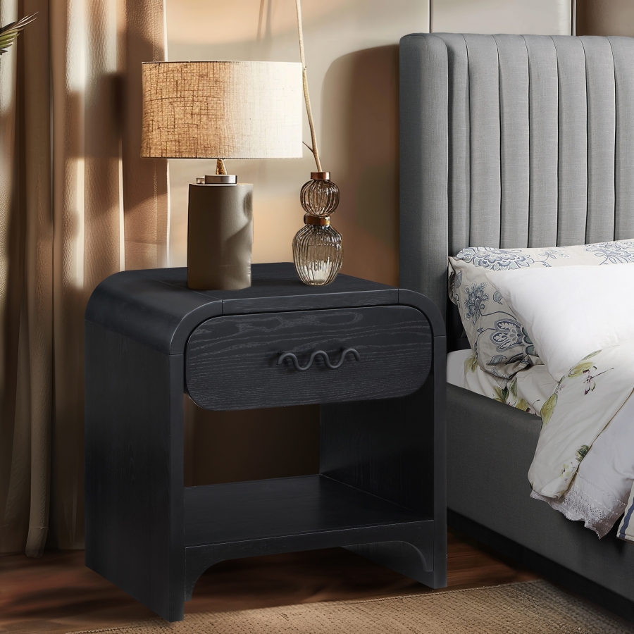 Hayes Ash Veneer Nightstand / Side Table