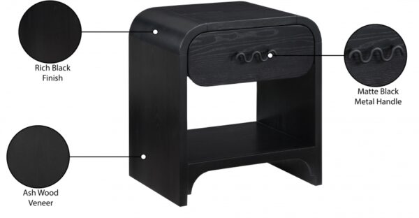 Hayes Ash Veneer Nightstand / Side Table
