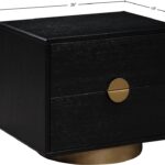 Wade Oak Veneer Nightstand / Side Table