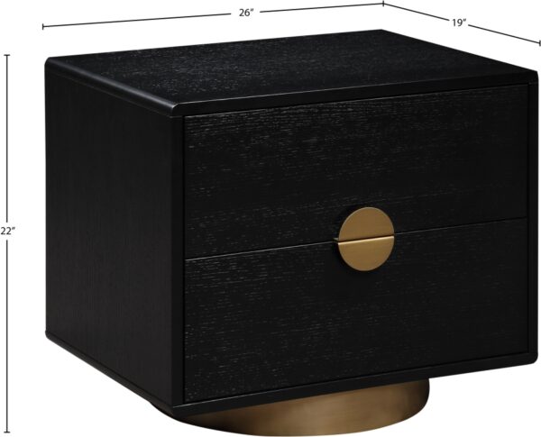 Wade Oak Veneer Nightstand / Side Table