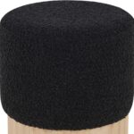 Veranda Boucle Fabric Upholstered Stool