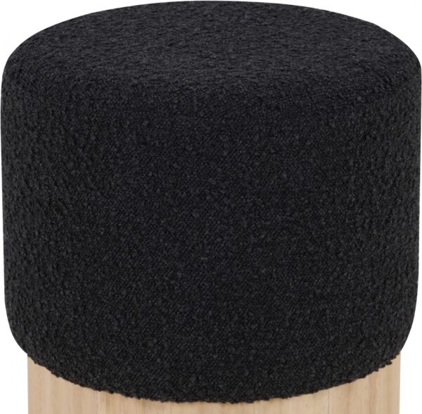 Veranda Boucle Fabric Upholstered Stool