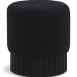 Veranda Boucle Fabric Upholstered Stool