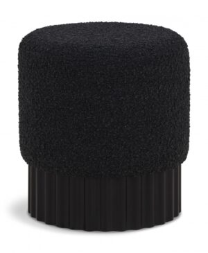 Veranda Boucle Fabric Upholstered Stool