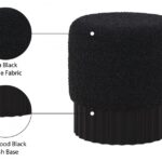 Veranda Boucle Fabric Upholstered Stool