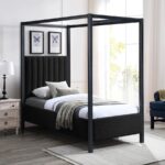 Kelly Boucle Fabric Upholstered Twin Bed