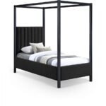 Kelly Boucle Fabric Upholstered Twin Bed