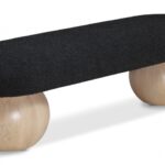 Bowie Boucle Fabric Upholstered Bench