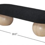 Bowie Boucle Fabric Upholstered Bench