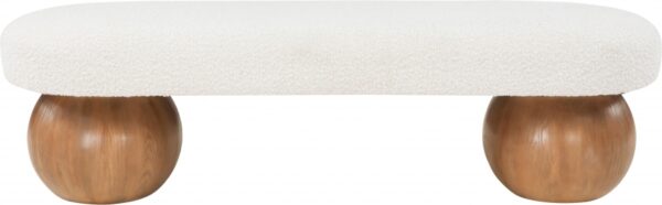 Bowie Boucle Fabric Upholstered Bench