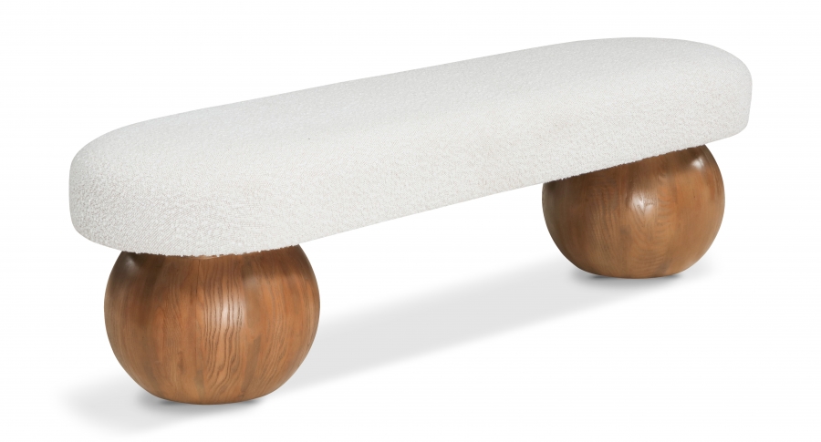 Bowie Boucle Fabric Upholstered Bench